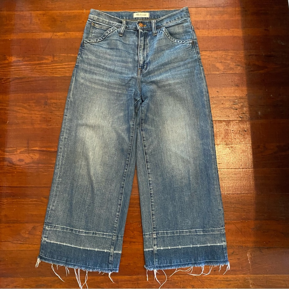 Madewell Wide Leg Crop Denim